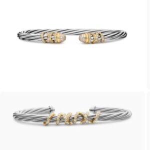 David Yurman Helena 4mm Bracelet Set - Size Medium